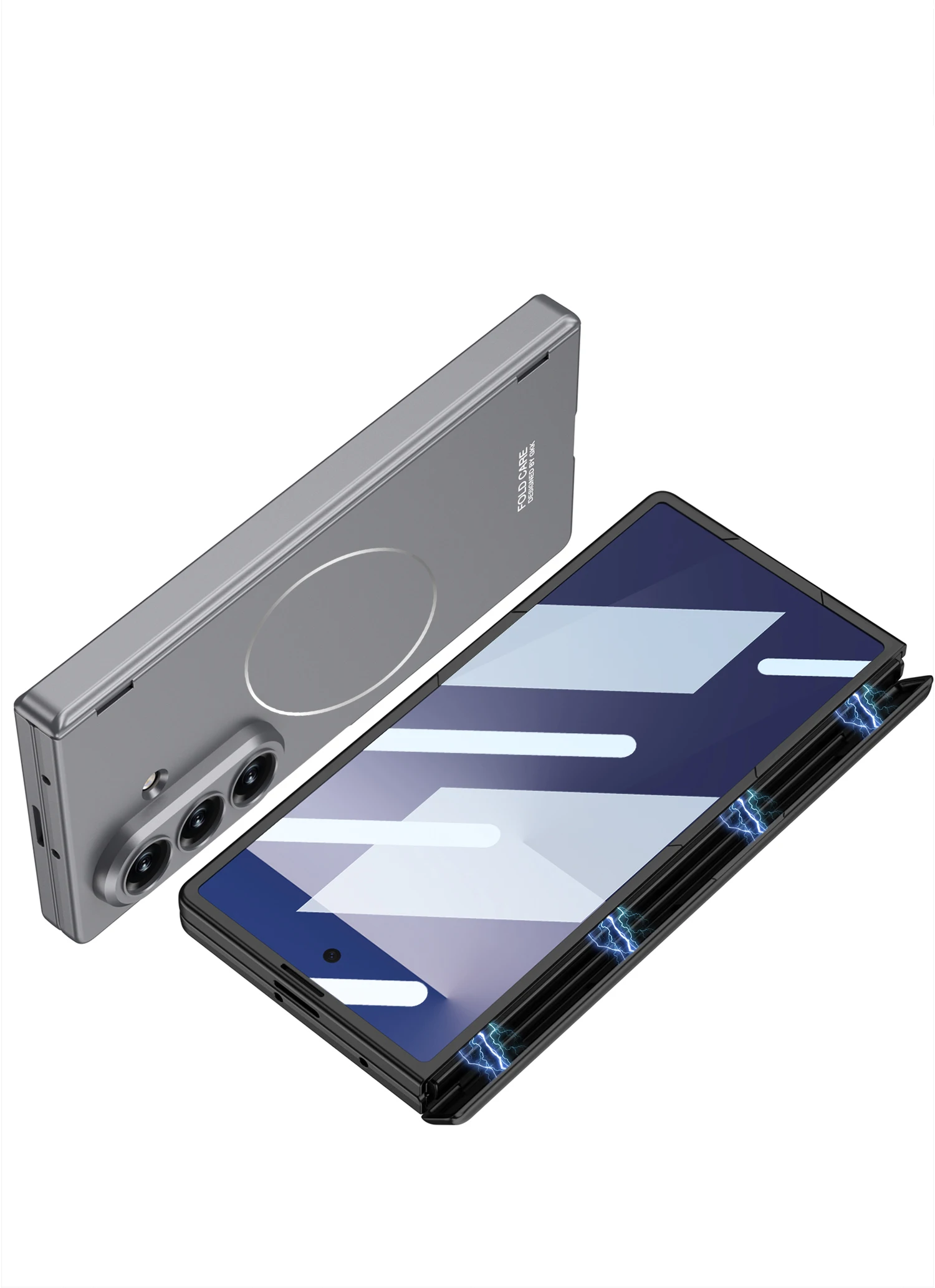 Magnetic Hinge All-included Case For Samsung Galaxy Z Fold 7 Screen Glass Wirele