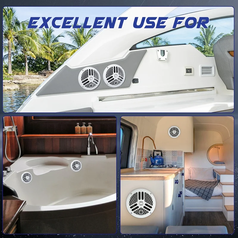 Sub Speaker Marine Altoparlante Impermeabile Barca Altoparlanti Esterni Spa Pool Atv Golf Cart Yacht Moto Jet Ski