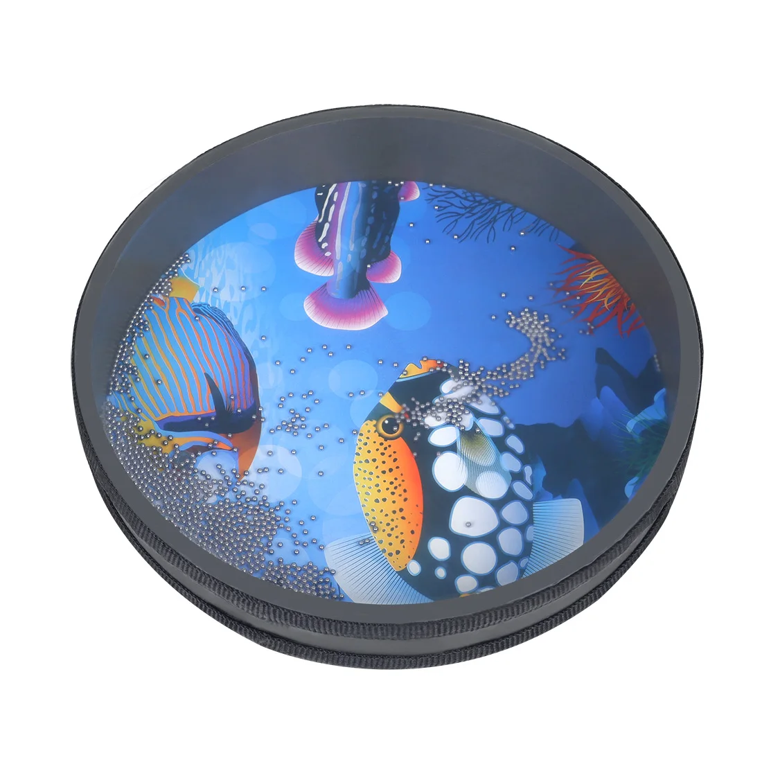 Description Picture 4 of itemOrff 10 inch Sea Wave Drum Round Solid Wood Instrument Musical Children Percussion For Baby Early Learning Music Equipment
