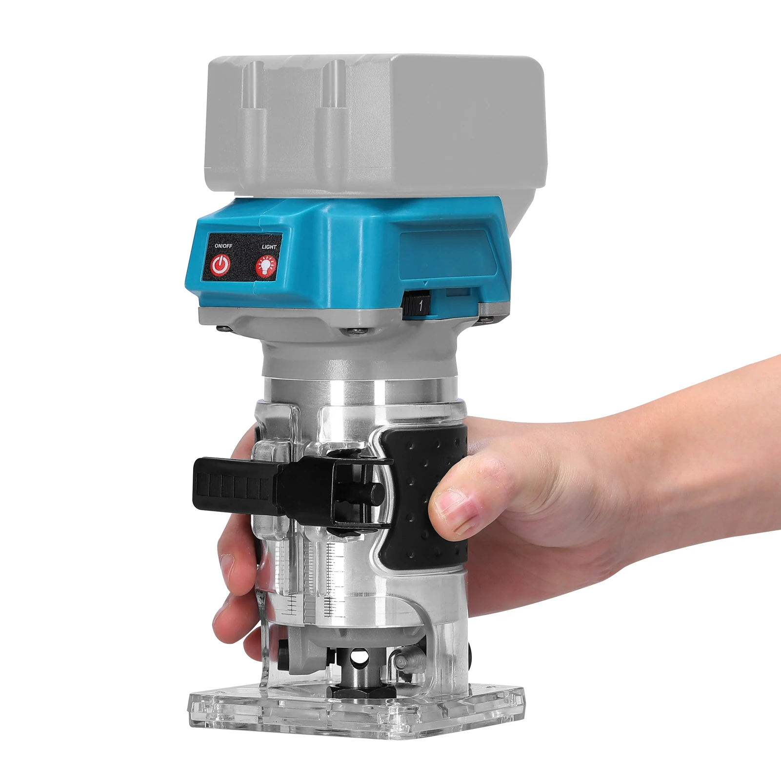 Woodworking Electric Trimmer Brushless Milling Engraving Slotting Machine Wood Router Trimming Machine For Makita 18V Battery