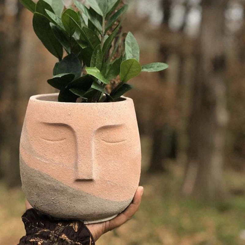 3D Resin Plaster Cement Concrete Flower Pot Vase Mould for Casting Mold Tool