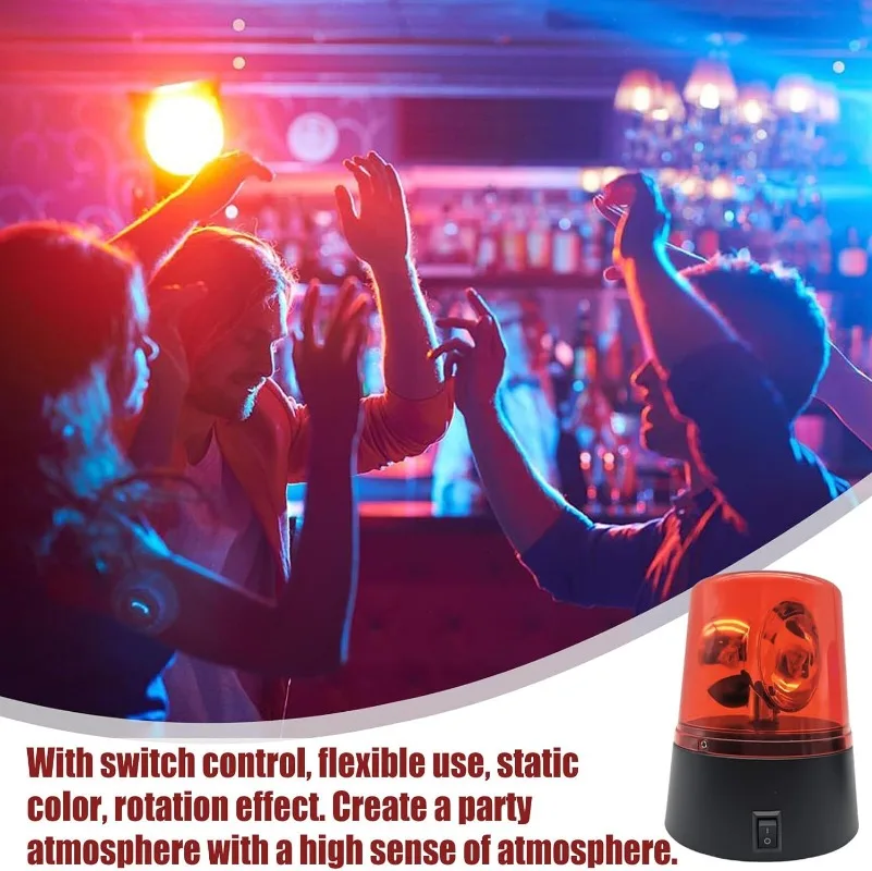 Rotating 360° Flashing Strobe Light with Reflector