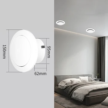 ช่องระบายอากาศทรงกลมพร้อมวาล์วปรับระดับได้, ฝาครอบท่อ ABS สำหรับระบบปรับอากาศภายในบ้าน, ใช้ได้กับท่อขนาด 75 มม. 100 มม. 150 มม. 8