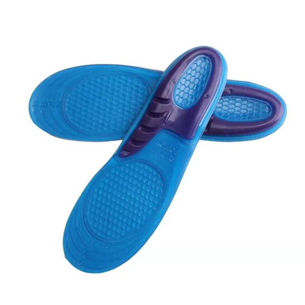 shock-absorbing insole Orthotic Arch Support Foot Pain Massaging Silicone Gel Soft Sport Shoe Anti-Shock Insoles Pad Man Women