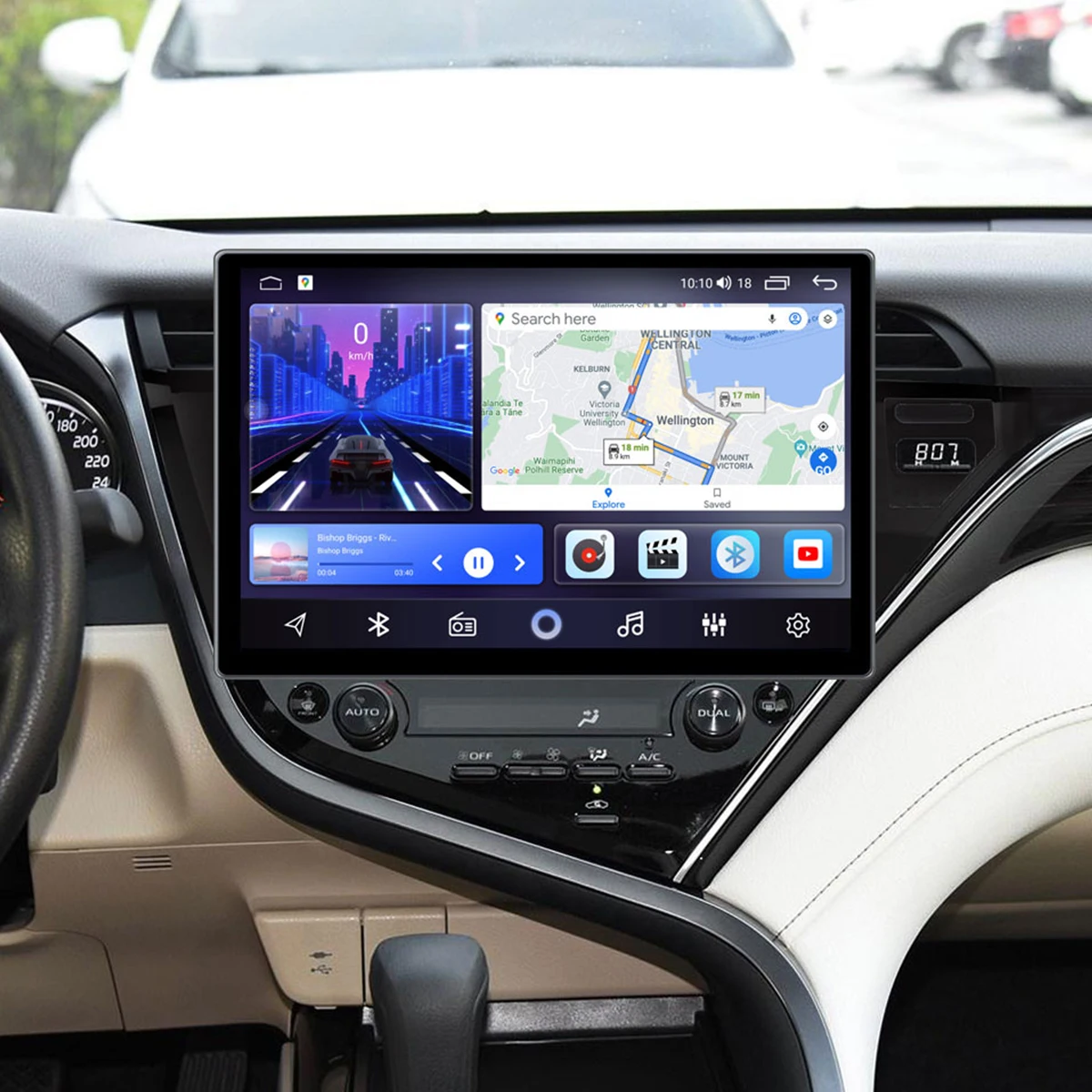 

Автомобильный радиоприемник для Toyota Camry 8 XV70 2017 2018 2019 2020 QLED 2K 12,5 13,1 дюймов GPS play Player 4G LTE DSP мультимедийный стерео 360