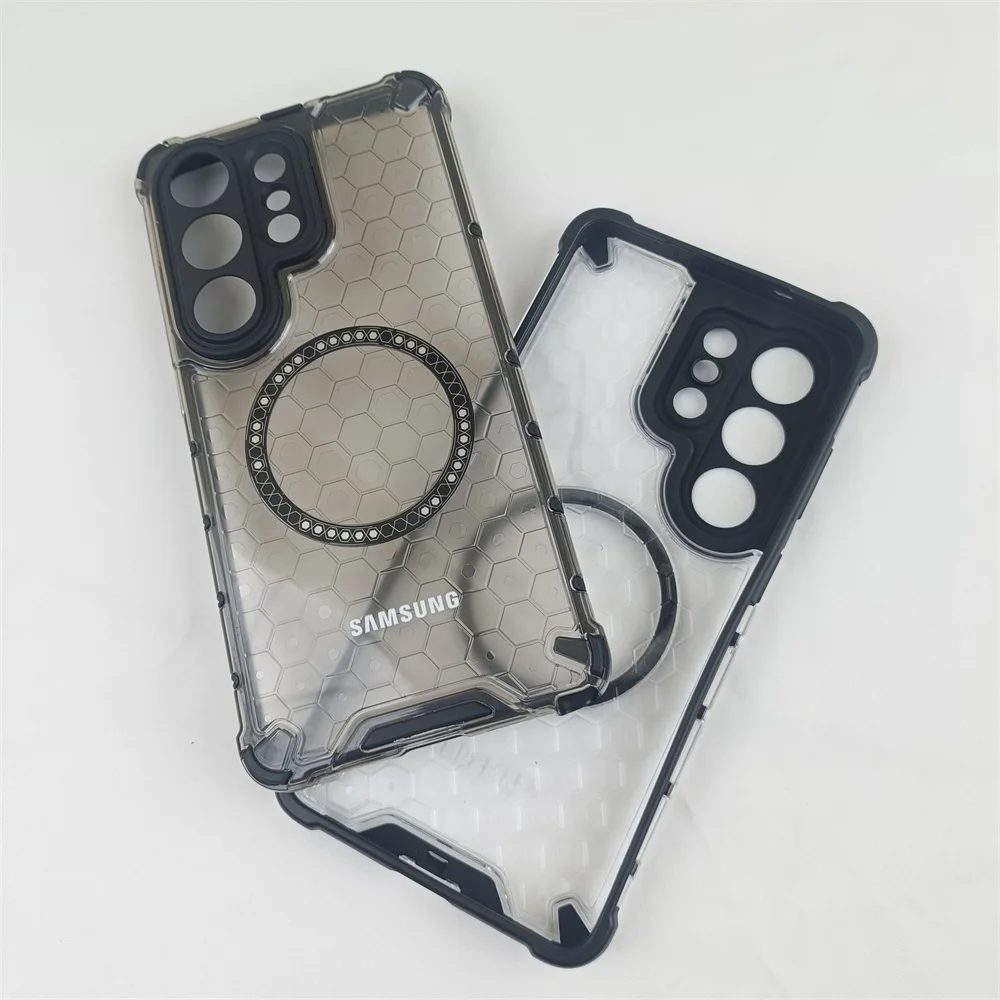 Translucent Armor Magnetic Case with Lens Protection Cover