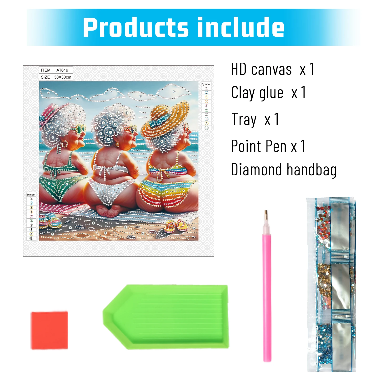 DIY 5D Special Shape Diamond Art Kits for Beginners Diamond Art Painting Kits for Home Wall Decoration Gift