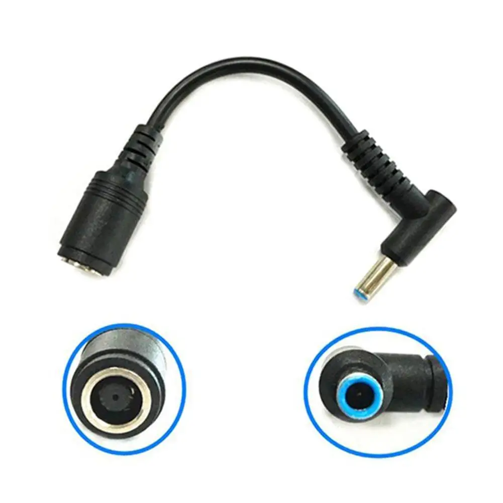 DC Power Charger Converter Cable Black with Blue Tip