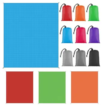 100*150cm Waterproof Tent Floor Tarp Picnic Mat Ultralight Pocket Mat  Beach Tarp with Sack for Camping Hiking Accessories New
