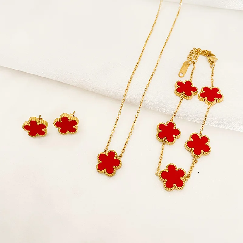 3pcs red set