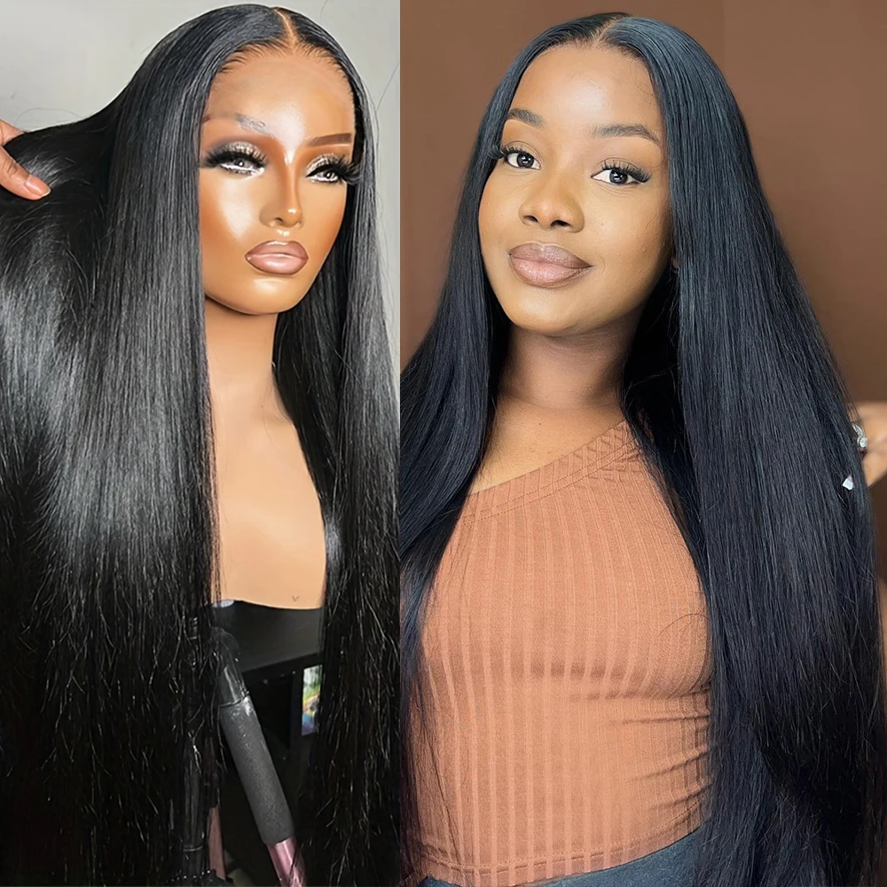 

Wear Go Glueless Wig Human Hair Ready To Wear For Women Bone Straight 5x5 Hd Lace Closure Pre Cut Preplucked Wigs