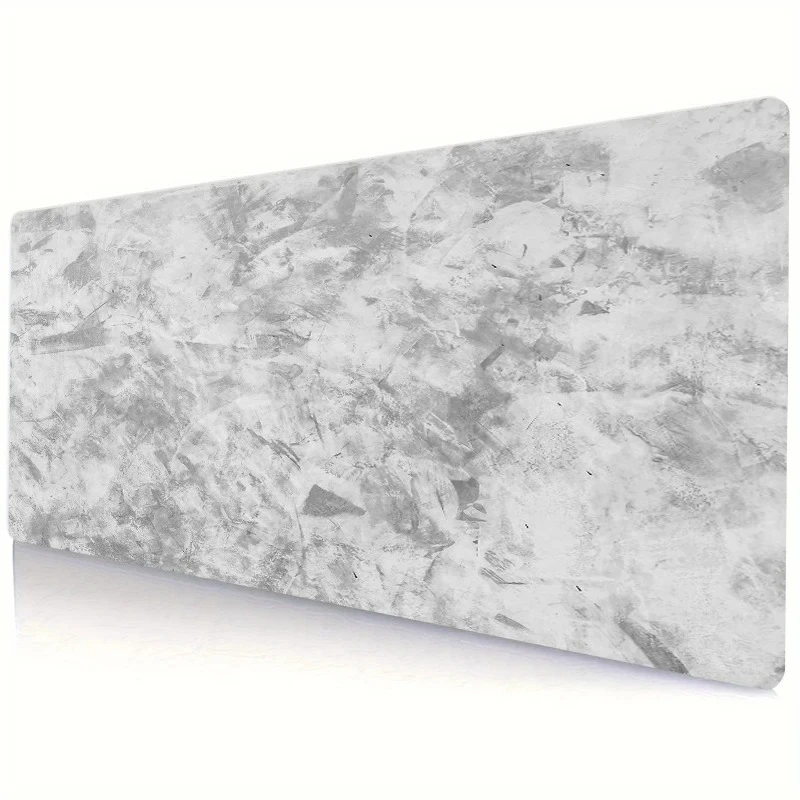 لوحة ماوس ألعاب كبيرة جدًا، تتميز بتصميم رمادي بسي...