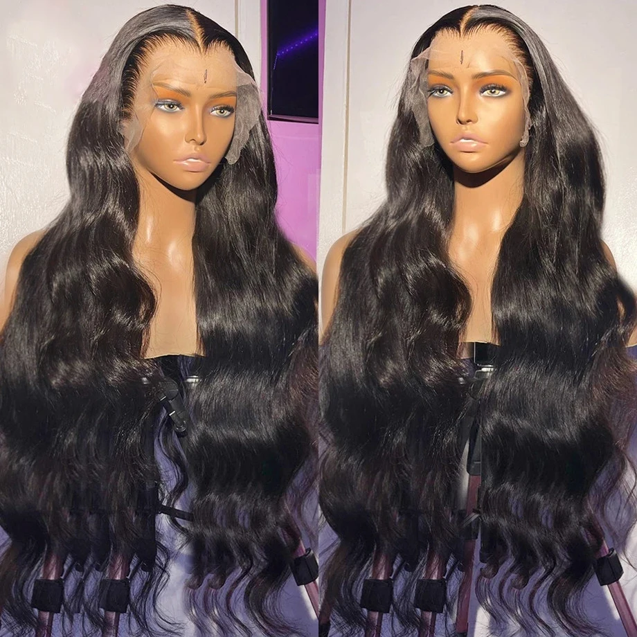 Human Hair Wig Lace Frontal Body Wave 13x6 13x4 For Women Raw Indian Wavy Closure