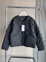 ETJ 2025  Spring new women's vintage crewneck quilted cotton-padded loose version of quilted casual jacket - Image 4