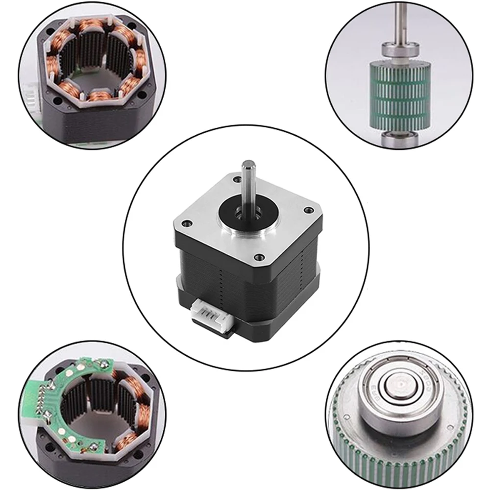 

42 Stepper Motor 17HS4401/17HS4401S Two Phases Four Lines 38mm High DC3.6V Stepper Motor for 3D Printer CNC Engraving Machine