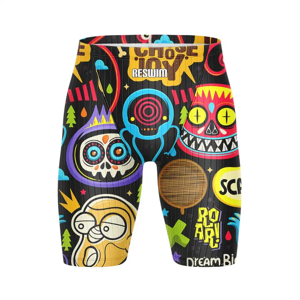 Men's Swim Jammers Swimsuit Swimming Shorts Athletic Training Swimwear Swimming Trunks Beach Surf Tights Short Bathing Suit swim trunks