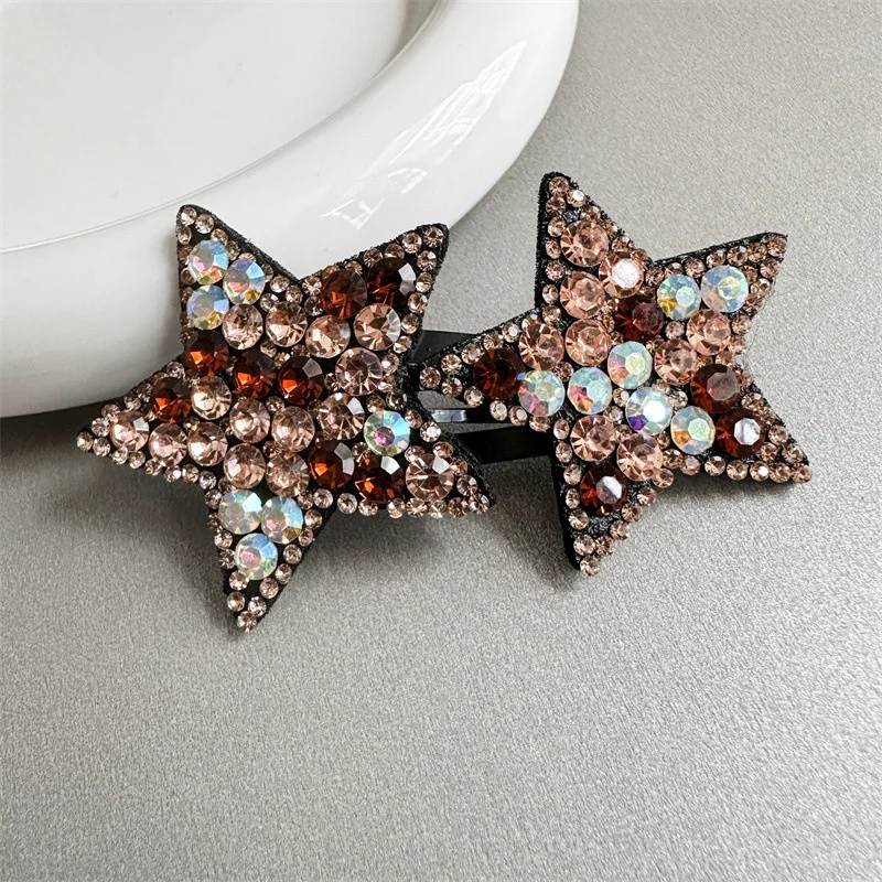 1PC Neue Nette Prinzessin Pentagramm Mädchen Haarnadeln Kinder Headwear Hairgrip Haar Clips Barrettes Haar Zubehör – Detail 2