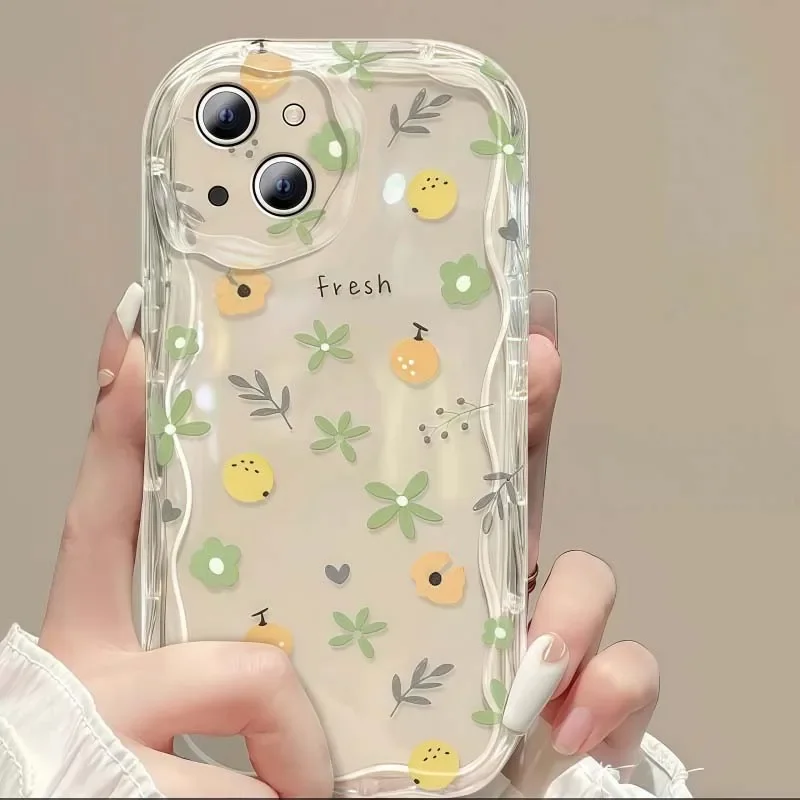 Floral Charm Bracelet Phone Case with Chain