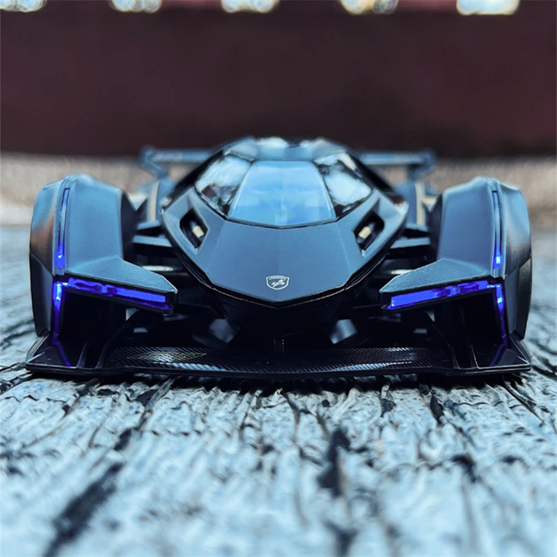 1:24 V12 Vision GT Gran Turismo Alloy Concept Sports Car Model Diecasts Metal Toy Racing Car Model Sound and Light Kids Toy Gift 5