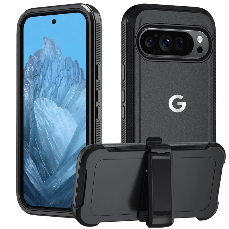 Military-Grade Shockproof Defender Armor Case with Belt Clip - Enhanced Anti-Drop Protection