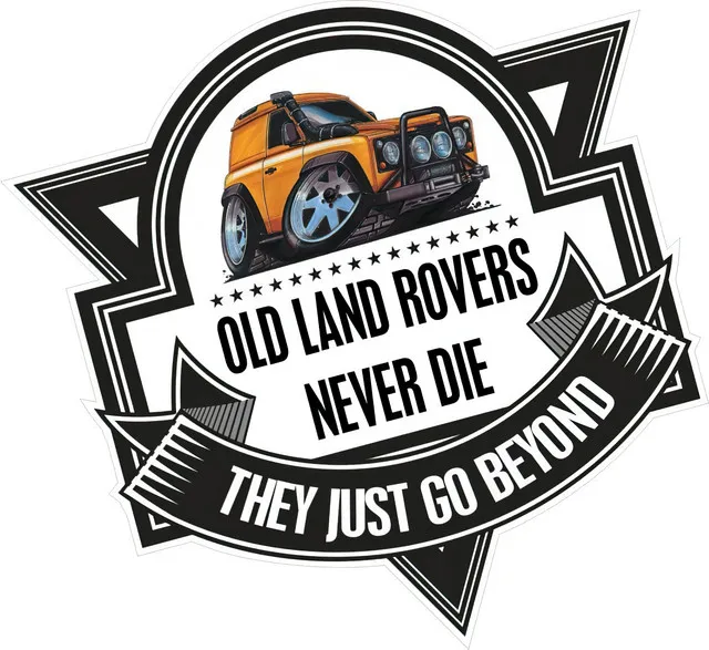 

Наклейка Land не die для автомобиля 17 см