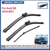 4 PCS Car Wiper Silicon Refill Front Rear Wiper Blades Set 24"+20"+13" For Audi Q5 2008 2016 2017 Front Rear Window Windshield 1