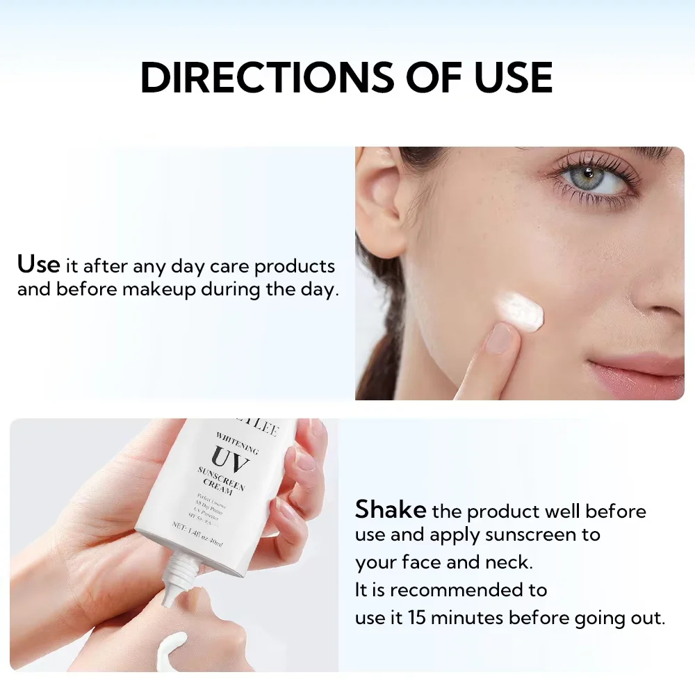 BREYLEE New Product Sunscreen Whitening Brighten Your Skin Mild And Non irritating Sunblock Sunscreen Sun Cream