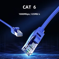 High - Speed Cat6 Ethernet Cable - Gigabit Shielded Network LAN Cord for Seamless Connectivity