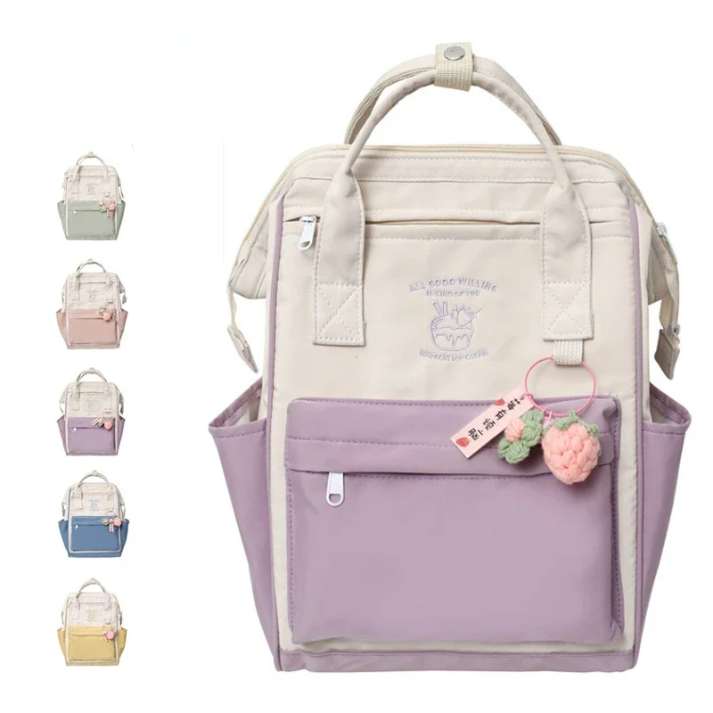 Large-capacity Junior High School Student Schoolbag Color Matching Simple Waterproof Backpack Leisure Travel Storage Bag рюкзак