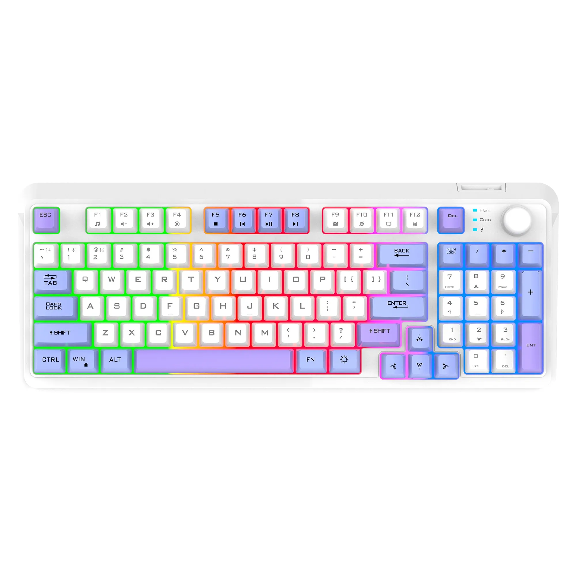 

K94 Wireless 2.4g+Lutos 5.0 Thin Film Keyboard Rainbow Keyboard Wireless Keyboard