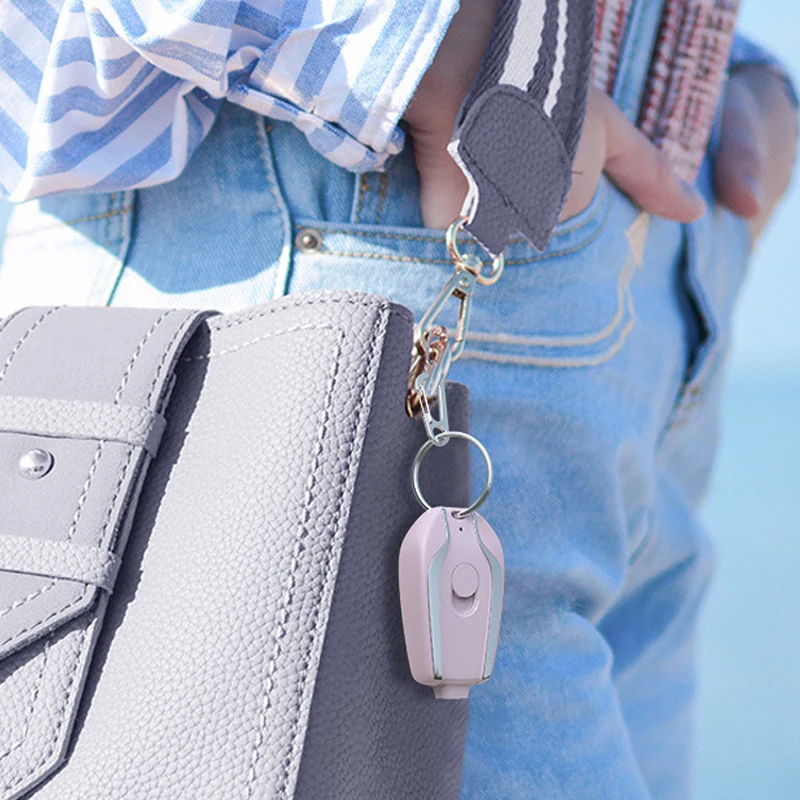 Portable Keychain Charger 1500mAh Type-C Compact Mini Battery Pack Fast Charging Backup Power Bank For Iphone Android Devices