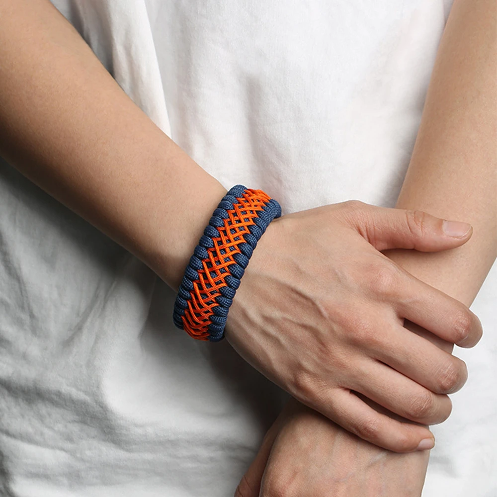 Paracorde 7 brins résistante bracelet homme survie urgence outdoor camping