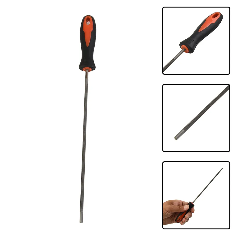 

Precision Chainsaw Round Files, Perfect for Electric Small 3/8 Chain Saw Grinding, Improve Cutting Performance