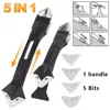 5 In 1 Silicone Scraper Sealant Smooth Remover Tool Set Caulking Finisher Smooth Grout Kit Floor Mould Removal Hand Tools Set 1