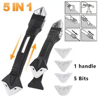 5 In 1 Silicone Scraper Sealant Smooth Remover Tool Set Caulking Finisher Smooth Grout Kit Floor Mould Removal Hand Tools Set 1