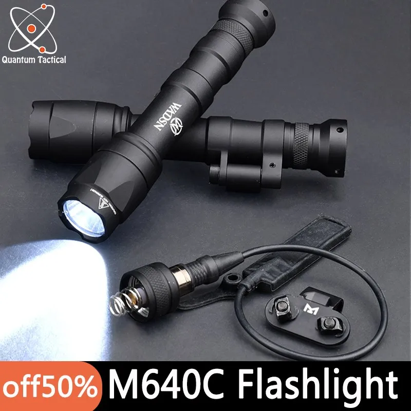 WADSN Tactical M640 M340 Flashlight Offset Mount Mlok Keymod Base - Foto 3