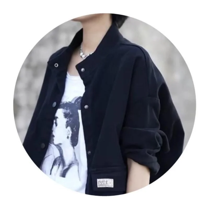2023 Fashion New Coat Women Loose Stand Collar Cardigan High-end Short Jacket Jacket Casual Everything