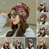 Women's Beanies Caps Printed Pullover Cap Chemotherapy Cap Pile Pile Cap Outdoor Hat Turban Cap Spring and Summer Breathable Cap 3