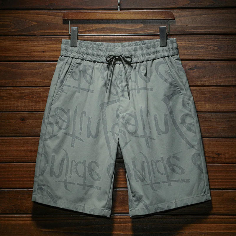 Ethnic Style Printed Shorts Men's Summer Seaside Sports Fashion Loose Stretch Breathable Beach Shorts Casual Outdoor Shorts