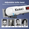 Kemei Professional Electric Hair Clipper Adjustable Electric Hair Clipper Men's Powerful Beard Rechargeable Hair Clipper KM-809A 6