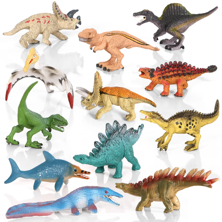 Mini Dinosaur Model Decor Jurassic World Tyrannosaurus Pterosauro Brachiosaurus Action Figures Bambini Educativi Cognitivetoys