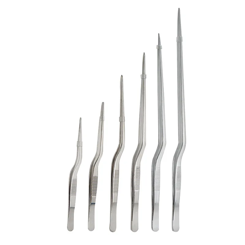 

Stainless steel gun-like toothed tweezers laboratory gun-like tweezers