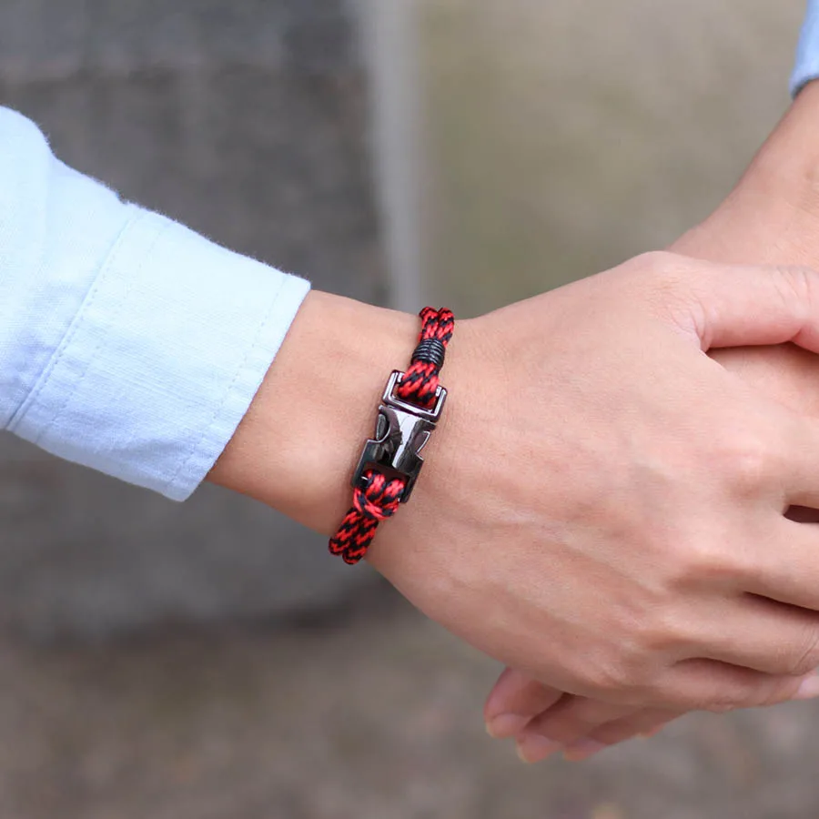 Handmade Braided Rope Bracelet for Men Outdoor