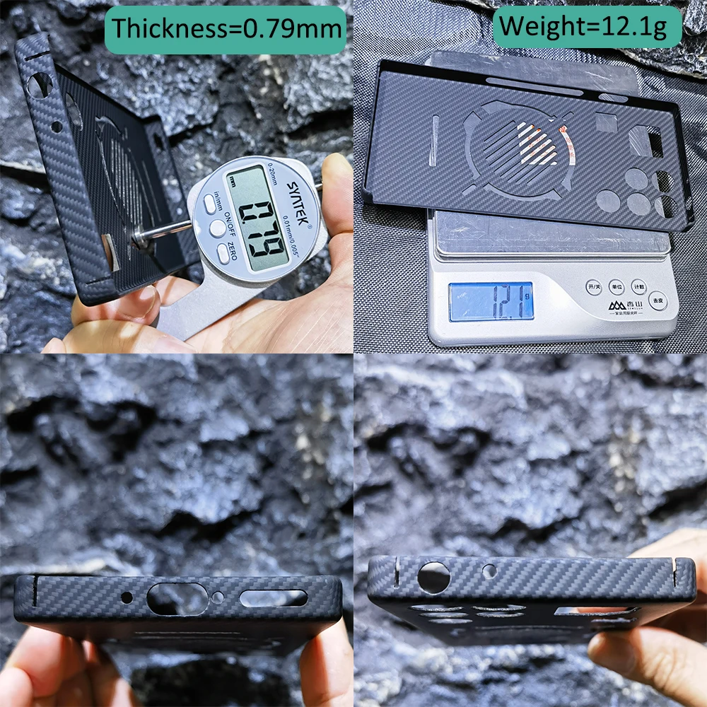 Premium Real Carbon Fiber Aramid Super Ultra Thin Lightweight Case