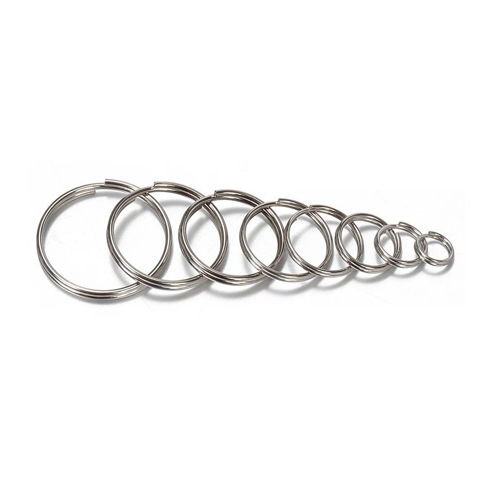 50pcs Key Ring Connectors for DIY Keychain Crafting Projects