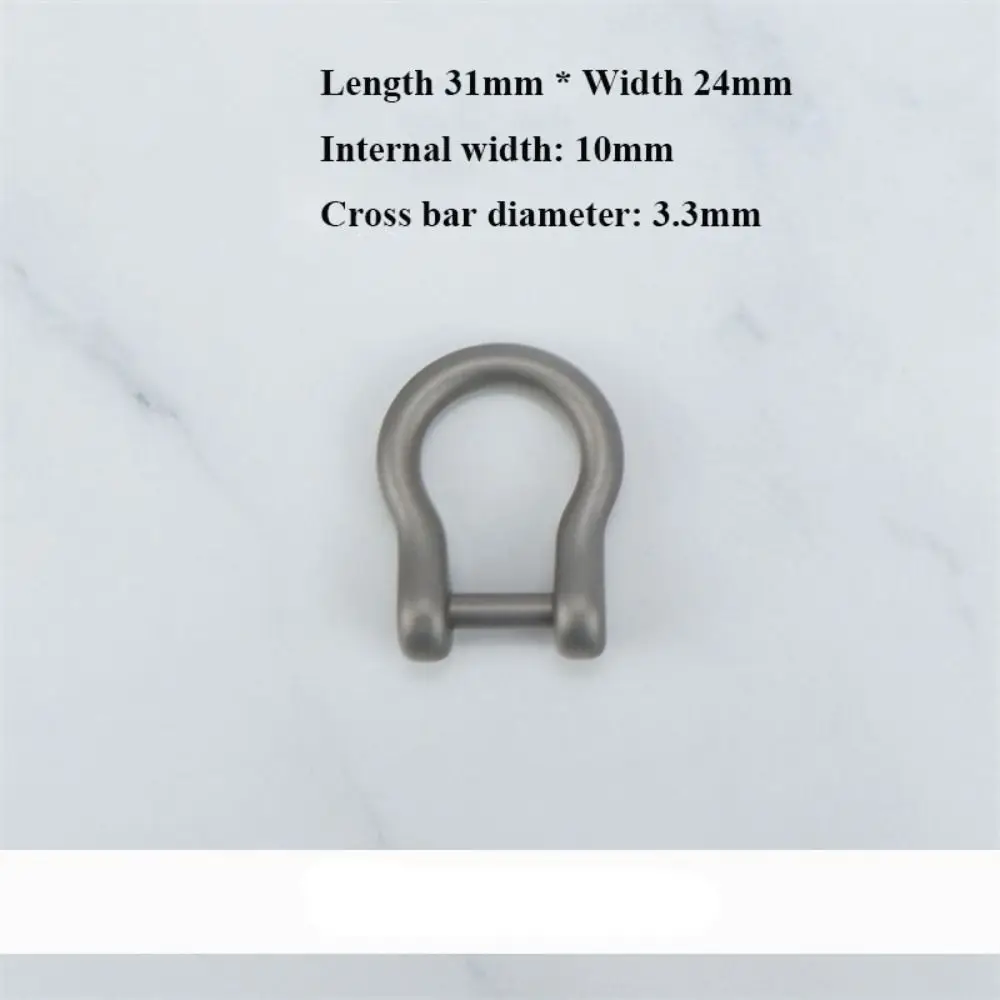 Premium Titanium Alloy Horseshoe Buckles - Versatile Outdoor Keychain Hooks
