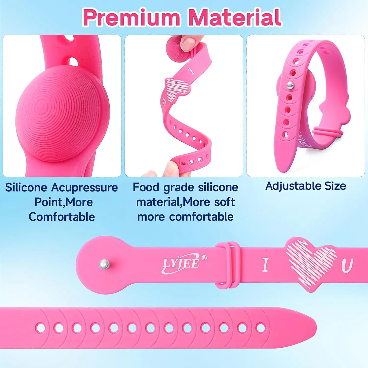 Motion Sickness Bands Morning Sickness Relief for Pregnant Women Seasickness Wristbands for Cruise Travel Essentials