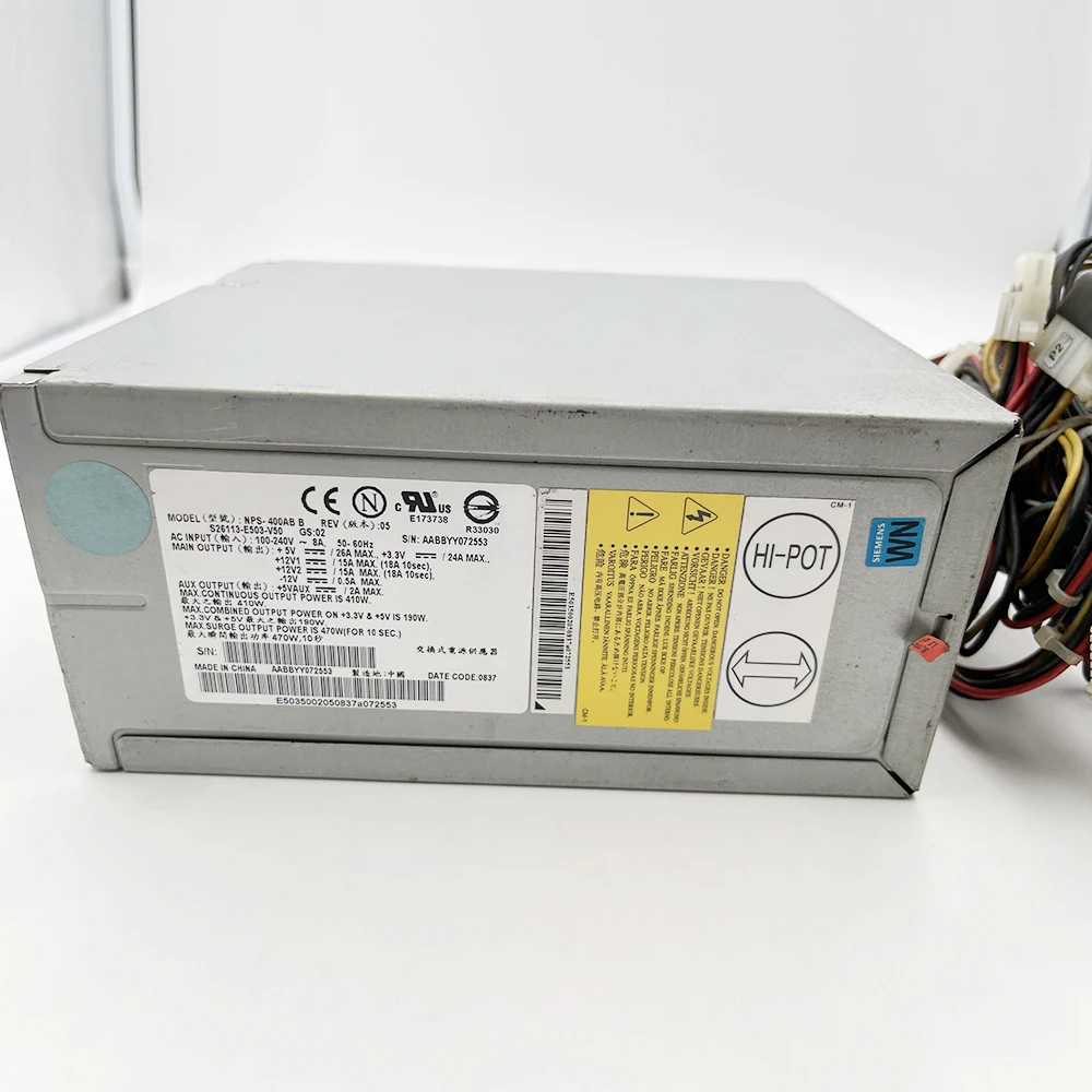 NPS-400AB B For Siemens Industrial Computer Power Supply S26113-E503-V50 400W 6 NPS-400AB B For Siemens Industrial Computer Power Supply S26113-E503-V50 400W - Image 4