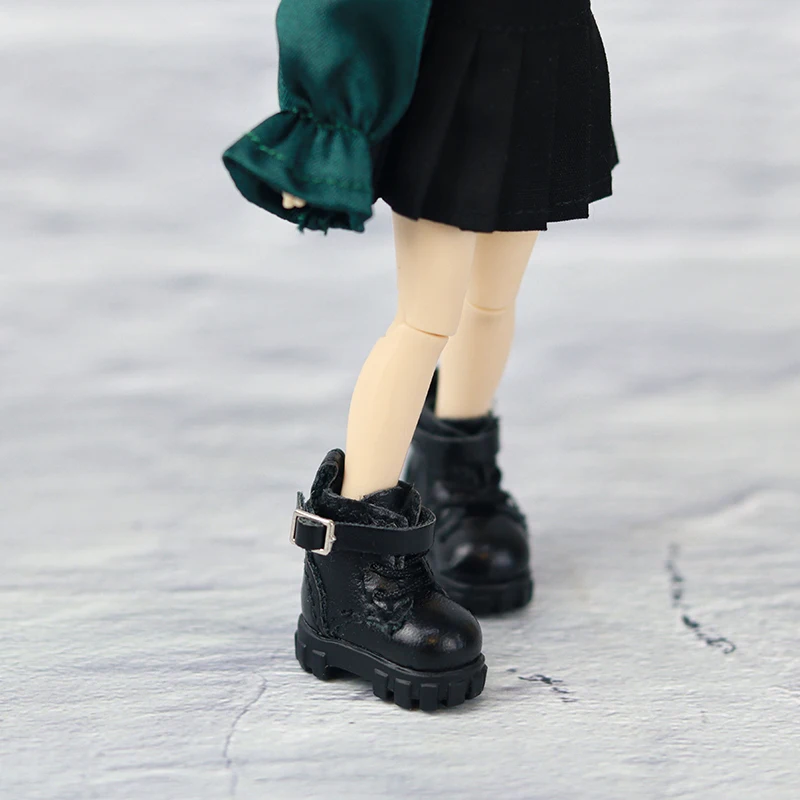 Ob11 Doll Leather Boots Outdoor Shoes Fashion Doll Casual Shoes Accessories For Penny, Ob11, Obitsu 11, Holala, Gcs, 1/12 Bjd 5