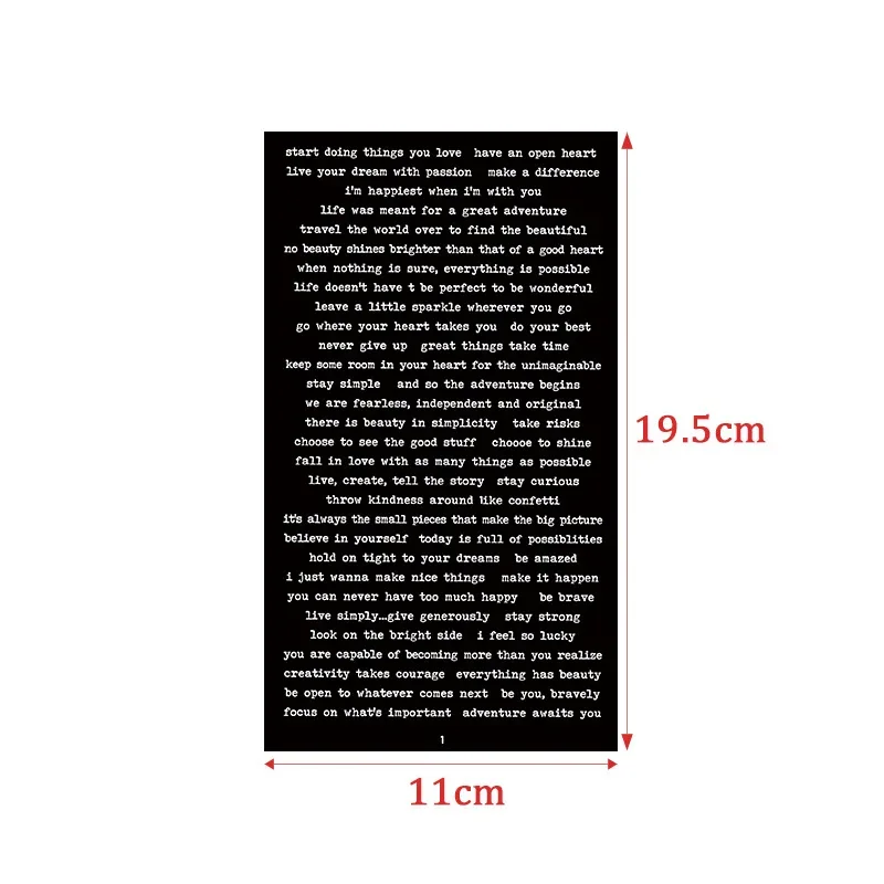 406pcs/lot Vintage Black White Words Phrase Stickers Pack Junk Journal Collage Label DIY Album Scrapbooking Material